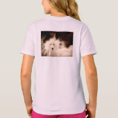 Meisjes t-shirt met witte poedel (Achterkant)