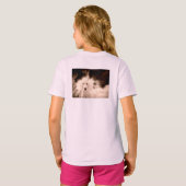 Meisjes t-shirt met witte poedel (Achterkant volledig)