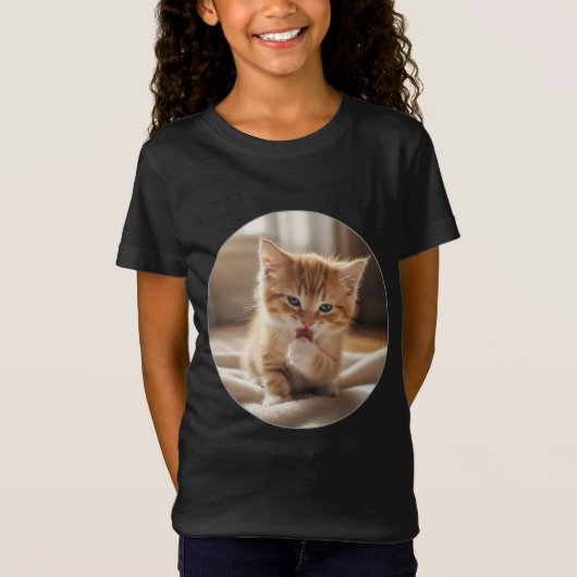 Meisjes T-shirt van fijne jersey (Voorkant)