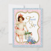 Meisjes Tea Party Bedankt (Voorkant)