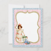 Meisjes  Tea Party Bedankt (Achterkant)