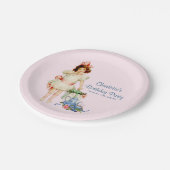 Meisjes Tea Party Papieren Bordje (Gekanteld)