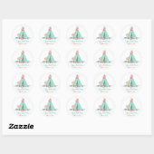 Meisjes TeePee Boho Stam Geschenk Bedankt Ronde Sticker (Vel)