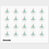 Meisjes TeePee Boho Tribal cadeau dank u Ronde Sticker (Vel)