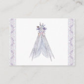 Meisjes teepee tribal brengen een boek Kaarten (Achterkant)