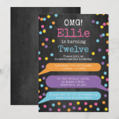 Meisjes Telefoon thema verjaardagsfeestje uitnodig Kaart (Voorkant / Achterkant)