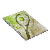 meisjes tennis gepersonaliseerd notitieboek (Rechterzijde)