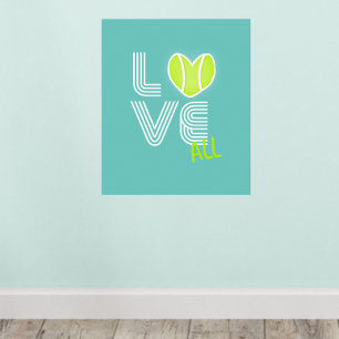Meisjes Tennis Team Love Alles Poster