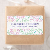 Meisjes Terug naar School Bloemen Label 2 (Insitu)