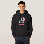 Meisjes terug naar school regenboogbarf Magic Unic Hoodie (Voorkant volledig)