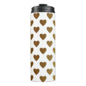 Meisjes thermos mok met gouden harten (Voorkant)