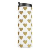 Meisjes thermos mok met gouden harten (Geroteerd rechts)
