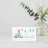 Meisjes tipi luier loten informatiekaartje (Staand voorkant)