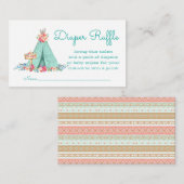 Meisjes tipi luier loten informatiekaartje (Voorkant / Achterkant)