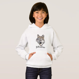 Meisjes Top Hooded Sweatshirt Yellowstone Wolf