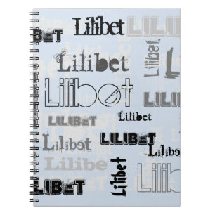 Meisjes trendy genaamd stoffig blauwe cadeaus acce notitieboek