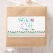 Meisjes Tribal Baby shower Waterfles Labels (Insitu)