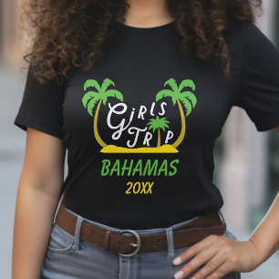Meisjes Trip Bahamas Caribbean Island Beach Vakant T-shirt