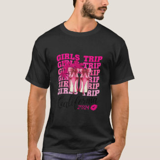 Meisjes Trip Californië 2024 Vrouwen Weekend Verja T-shirt