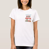 Meisjes Trip Flamingo Pocket Size Ontwerp T-shirt (Voorkant)