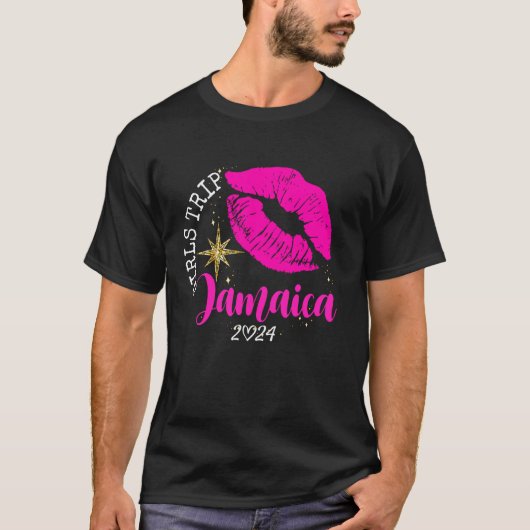 Meisjes Trip Jamaica 2024 Strand Vrouwen Vakantie  T-shirt (Voorkant)