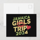 Meisjes Trip Jamaica 2024 Weekend Zomer Vakantie Briefkaart (Voorkant / Achterkant)