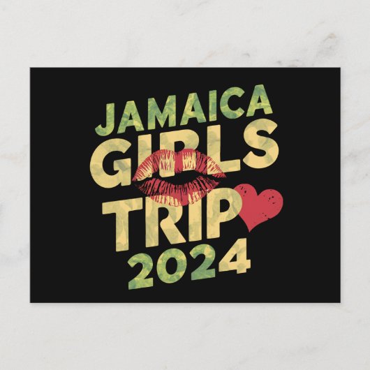 Meisjes Trip Jamaica 2024 Weekend Zomer Vakantie Briefkaart (Voorkant)