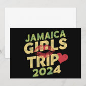 Meisjes Trip Jamaica 2024 Weekend Zomer Vakantie Kaart (Voorkant / Achterkant)