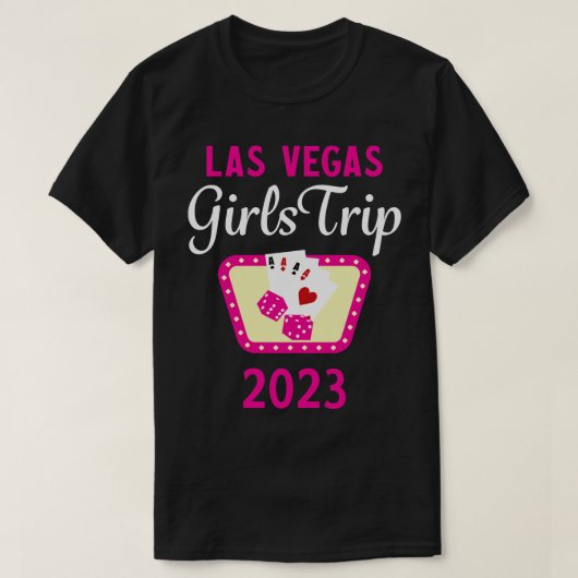 Meisjes Trip Las Vegas 2023 T-shirt (Design voorkant)