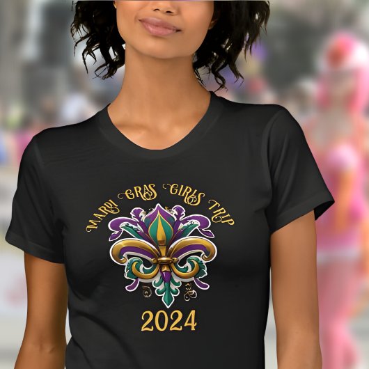 Meisjes Trip Mardi Gras 2024 T-shirt