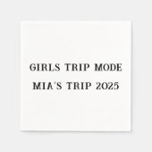 Meisjes Trip Mode Custom Party Servetten – Zomer 2 (Voorkant)