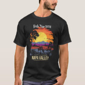 Meisjes Trip Napa Valley 2023 Wijngaard Retro T-shirt (Voorkant)