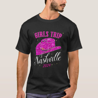 Meisjes Trip Nashville 2024 voor vrouwen Weekend G T-shirt