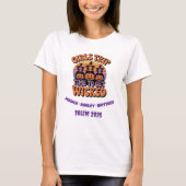 Meisjes Trip Retro Halloween Party Heksenvrienden T-shirt (Voorkant)