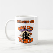 Meisjes Trip Retro Wicked Witch Halloween Party Koffiemok (Links)