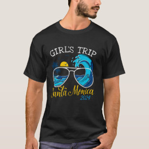 Meisjes Trip Santa Monica 2024 Vrouwen Weekend Geb T-shirt