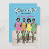 Meisjes Trip Strand Verjaardag of vrijgezellenfees Kaart (Voorkant / Achterkant)