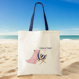 Meisjes Trip Strandstoel Custom Tote Bag