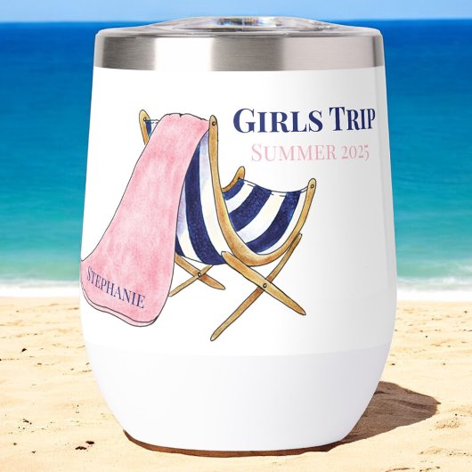 Meisjes Trip Strandstoel gepersonaliseerd