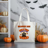Meisjes Trip Tijd Om Wicked Retro Witch Snoep Te K Tote Bag