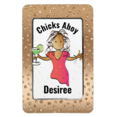 Meisjes Trip Vakantie Accessoire Grappig voor Haar Magneet (Verticaal)