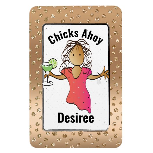 Meisjes Trip Vakantie Accessoire Grappig voor Haar Magneet (Verticaal)