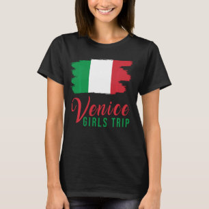 Meisjes Trip Venetië Italië vlag bijpassende Itali T-shirt