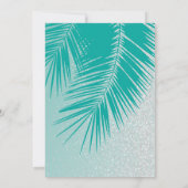 Meisjes Tropisch Luau Feestje Kaart (Achterkant)