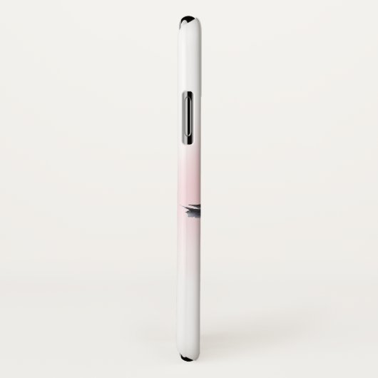 Meisjes Tropisch Roze Flamingo met naam Case-Mate iPhone Case (Achterkant / rechts)