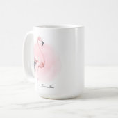 Meisjes Tropisch Roze Flamingo met om het even wel Koffiemok (Voorkant links)