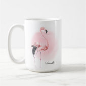 Meisjes Tropisch Roze Flamingo met om het even wel Koffiemok (Links)