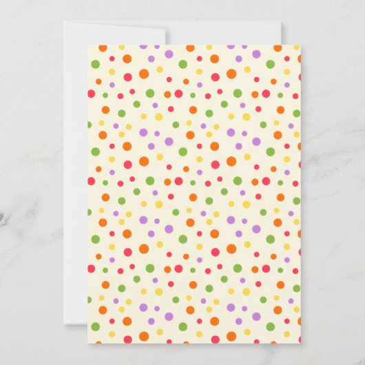 Meisjes Tropische Fruit Party Twotti Frutti Verjaa Kaart (Achterkant)