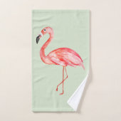 Meisjes Tropische zomerroze Flamingo Name Bad Handdoek (Handdoek)
