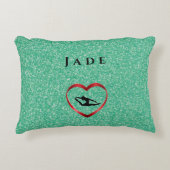 Meisjes Tumble Gymnast Gymnastics Pillow Accent Kussen (Voorkant)